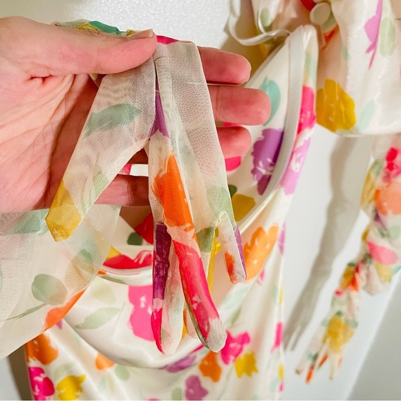 NEW For Love and Lemons Hazel Mini Dress Floral Preppy Summer Garden Party - Picture 11 of 13